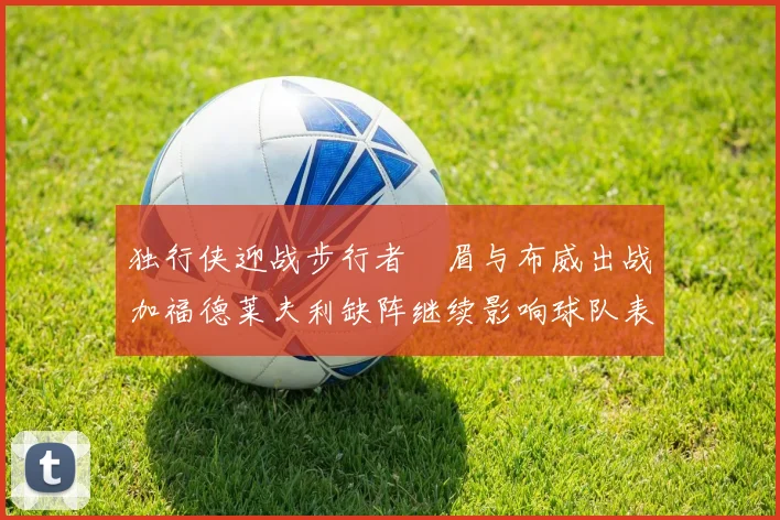 独行侠迎战步行者濃眉与布威出战加福德莱夫利缺阵继续影响球队表现